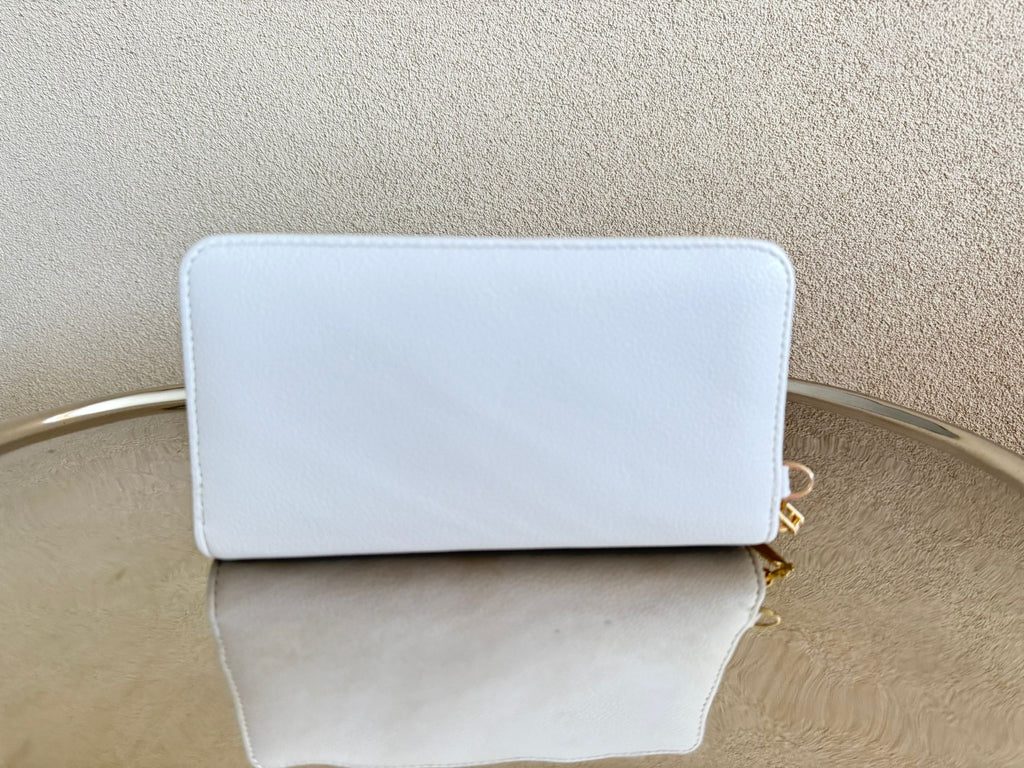 Handig beige telefoontasje