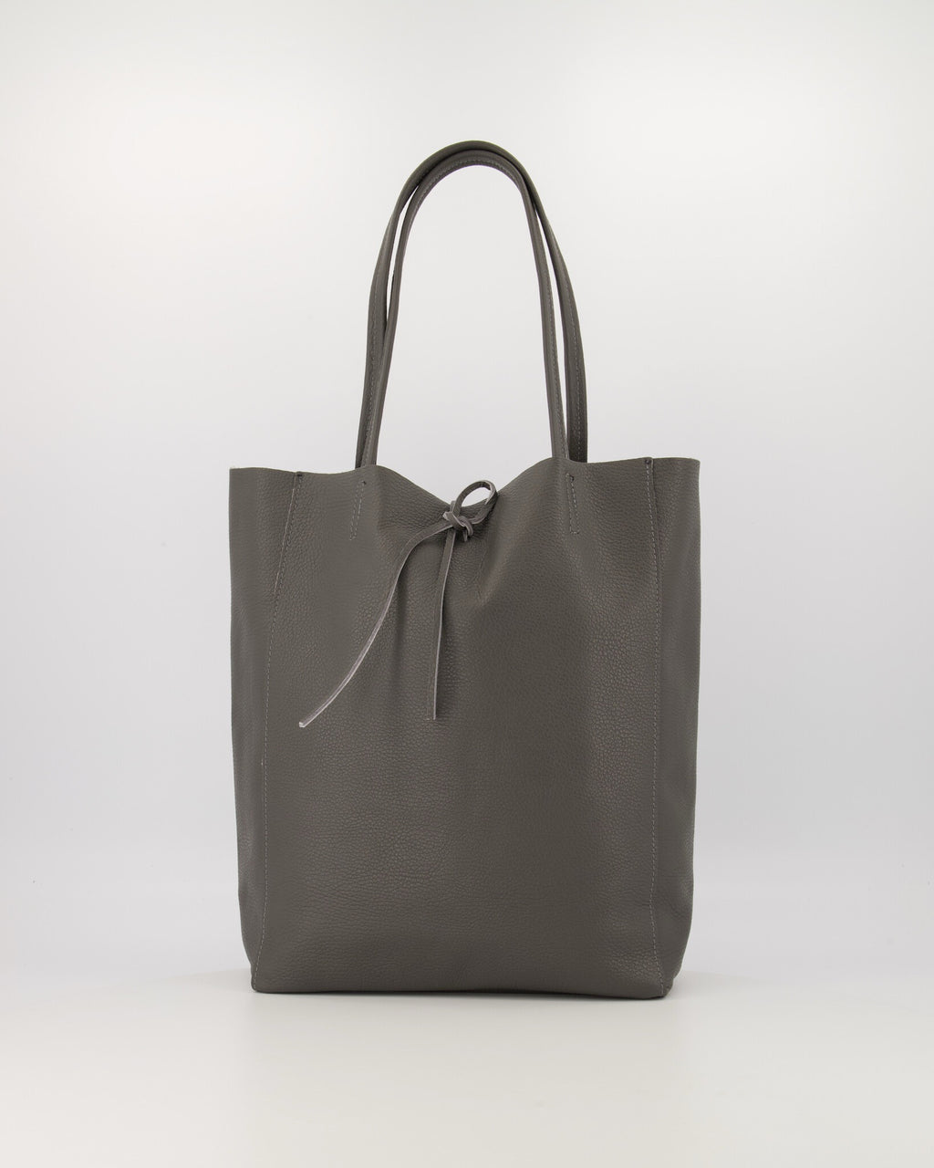 Donker grijze shopper