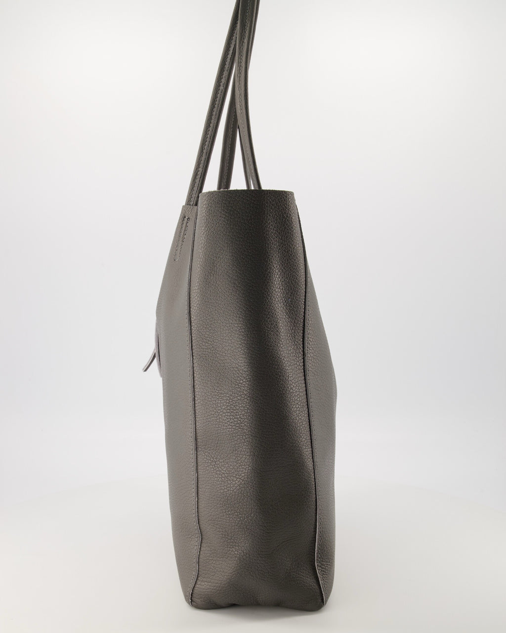 Donker grijze shopper