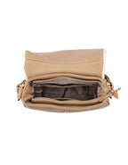 Trendy bruine handtas met teddy