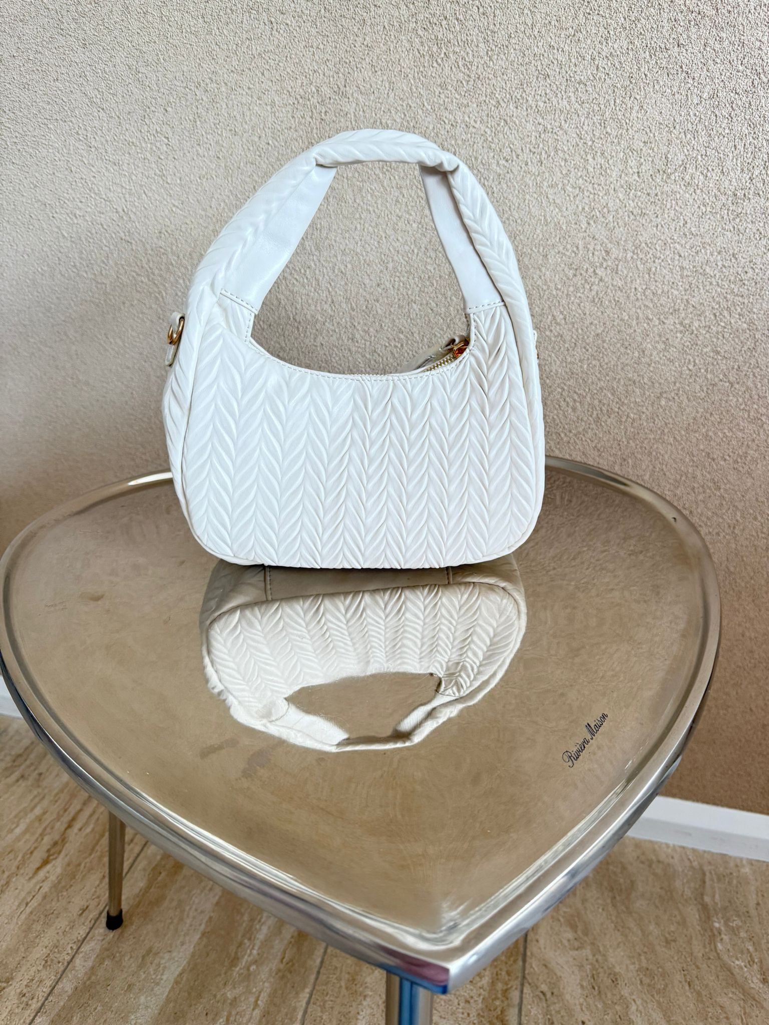 Beige handtas