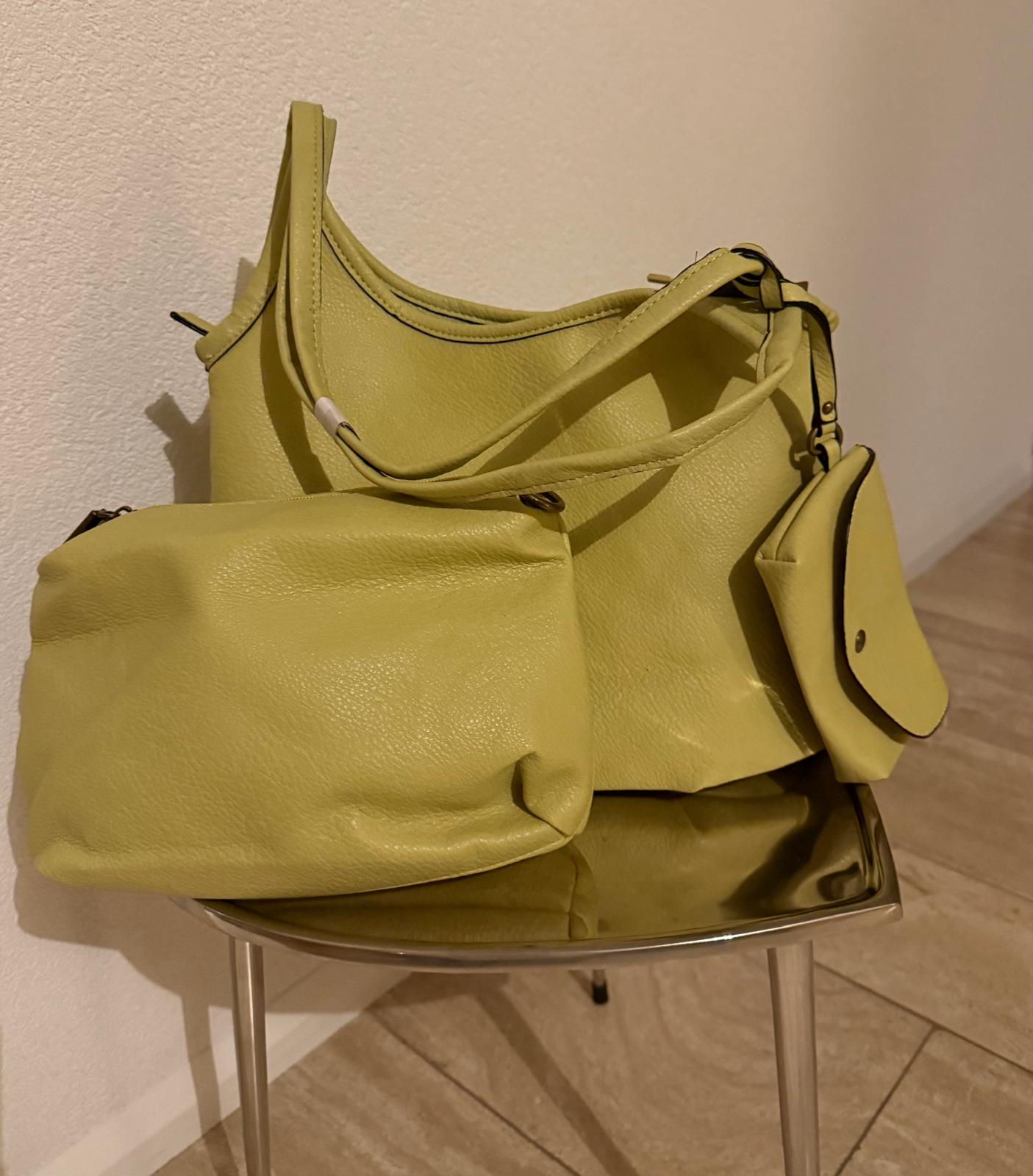 Vrolijke groene shopper